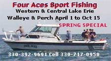 walleye charter fishing lake erie